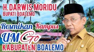 Bupati Boalemo, Darwis Moridu Resmikan Kampus UMGo Kabupaten Boalemo