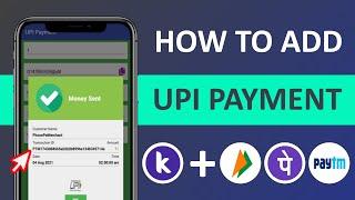 UPI Payment Gateway Without Extension For Kodular | Receive Transaction ID Also