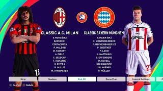 PES 2021 Gameplay - Classic Bayern Munich VS Classic AC Milan - PS4