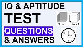 IQ AND APTITUDE TEST QUESTIONS AND ANSWERS! (How To Pass Psychometric Tests)