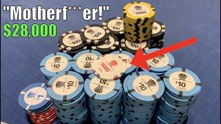 Rivering FULL HOUSE In ENORMOUS High Stakes ALL IN! 3-bet Bluff-Shove For $14,000! Poker Vlog Ep 255