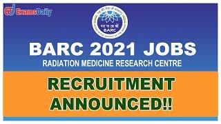 BARC RMRC recruitment 2021| Nurse Vacancy | Latest Central Govt Jobs 2021