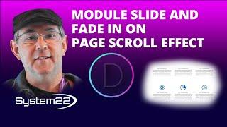 Divi Theme Module Slide And Fade In On Page Scroll Effect 