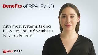 Benefits of RPA (Part 1)