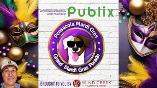 Pensacola Mardi Gras Parade Floats Up Close | Downtown Pensacola, Florida | March 2025