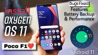 Oxygen OS 11 Rom For POCO F1.  Install Oxygen OS 11 Android 11 Rom On Poco F1.  OnePlus 8 Port