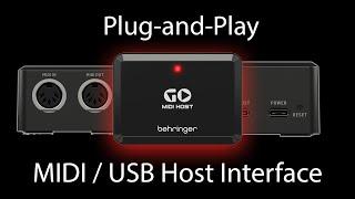 Plug-and-Play Connectivity with Behringer Go Midi Host