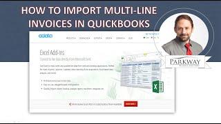 How to Import Multiple Line Invoices into QuickBooks with CDATA