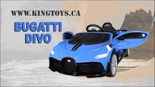 Bugatti Divo 12V Licensed Kids Ride On Car With Remote Control