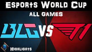 BLG vs T1 Highlights ALL GAMES Esports Worlds Cup 2024 Quarterfinals BiliBili Gaming vs T1 by Onivia