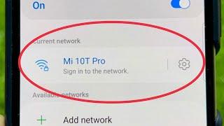 WiFi/Hotspot Sign in to the network in Samsung Phones