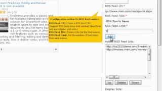 FireArrow Advanced RSS Viewer Web Part