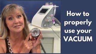 Vacuum Therapy how to PROPERLY use your Vacuum Handle LYMPH DRAIN MASSAGE