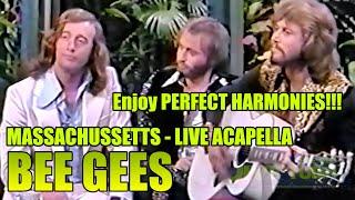 BEE GEES - in PERFECT harmony:  Massachussetts - LIVE 1973 - acoustic acapella - simply incredible!