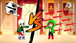 undertale react to fandub killer sans vs storyshift chara animation