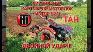 ОКУЧИВАНИЕ КАРТОФЕЛЯ. МОТОР СИЧ. ТАН 16.06.22г.          ДВОЙНОЙ ОКУЧНИК.