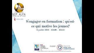 Webinaire du 06.07.2021 – S'engager en formation : Qu'est-ce qui motive les jeunes?