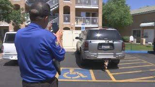 Phoenix drivers caught parking in disabled hash marks
