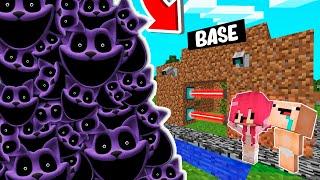 RETO DE LA BASE VS 1000000 CATNAP  BASE BEBE NOOB VS POPPY PLAY TIME 3 en MINECRAFT