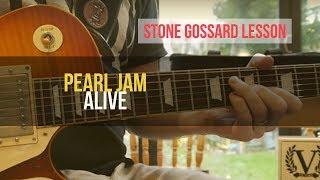 PEARL JAM - Learn to Play "Alive" Guitar Lesson | Stone Gossard Guitar Parts