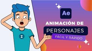 CÓMO ANIMAR PERSONAJES en LOOP muy FÁCIL con AFTER EFFECTS | Tutorial Rápido