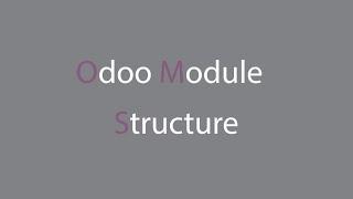 Odoo Module Structure