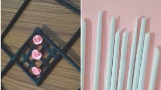 Simple wall decor with paper|Crafty Kitten
