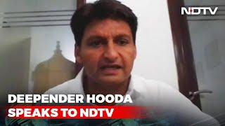 Congress' Deepender Hooda To NDTV: "Lawmakers In Haryana Not Safe, How Can Common People Feel Safe?"