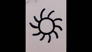 How to draw a easy flower #shorts #youtubeshorts #shortsfeed #trending #viral #easydrawing#casualart