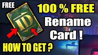 GET FREE RENAME CARD | 2024 NEW EVENT | PUBG | BGMI | BGMI LATEST NEWS MALAYALAM |