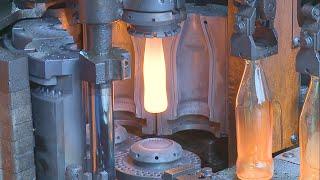 Manufacturing process of a glass bottle || Machines and Industry