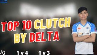 Top 10 Clutch By @DRSxDELTAxx l Beat 1v3 , 1v4 By DRSxDelta l