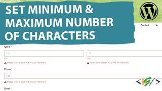 How to Set Minimum & Maximum Number of Character on Input Text Form Field with JavaScript in WPForms