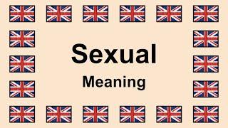 Meaning of SEXUAL in English 