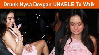 Kajol Drunk Daughter Nysa Devgan UNABLE To Walk After Aryan Khan Late Night Party