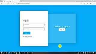 Responsive Sliding Login & Registration Form Using HTML CSS & Javascript| Maffia Code