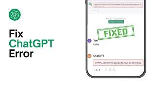 How To Fix ChatGPT Error - Something Went Wrong - If This Issue Persists Please Contact Us..?