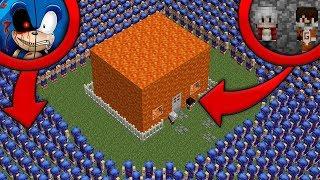 1,000,000 DE SONIC.EXE VS CASA DE LAVA | ¿PODREMOS SOBREVIVIR? EN MINECRAFT TROLL + ROLEPLAY