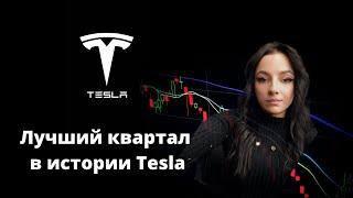 Лучший квартал в истории Tesla.отчет акции тесла.тесла 2021