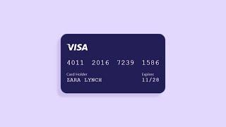 Credit Card HTML CSS