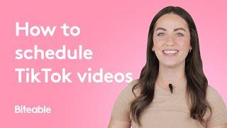 How to schedule TikTok videos