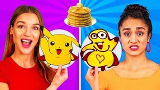 SANATSAL KREP KAPIŞMASI! 24 Saatte Krepten Nasıl Minionlar, Sünger Bob ve Emojiler yapılır!