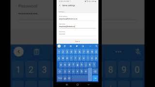 Setup POP3 email account on Android