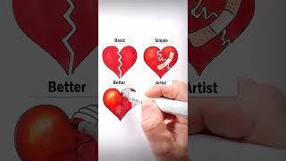 Draw Broken Hearts! #art #drawing #shorts #heart #brokenheart  #howtodraw #easydraw