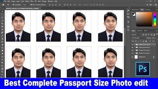 How To Create a Complete Passport Size Photo in Photoshop
