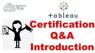 2. Tableau Certification Questions Introduction | Tableau Desktop Specialist Exam