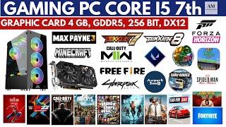 RGB GAMING PC CORE I5 7TH,  16gb RAM, 128GB SSD, 500GB HDD, AMD RADEON R9 380, GAMEPLAY