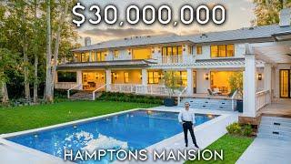 Touring a $30,000,000 Hamptons Style Mega Mansion in Los Angeles