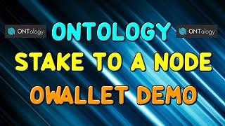 Ontology - Node Staking Authorization with OWallet Demo