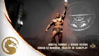 Mortal Kombat 1 : Khaos Reigns - Trailer de Gameplay officiel de Conan le Barbare